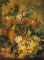 花と果物 ヤン・ファン・ホイスム 古典的な静物画